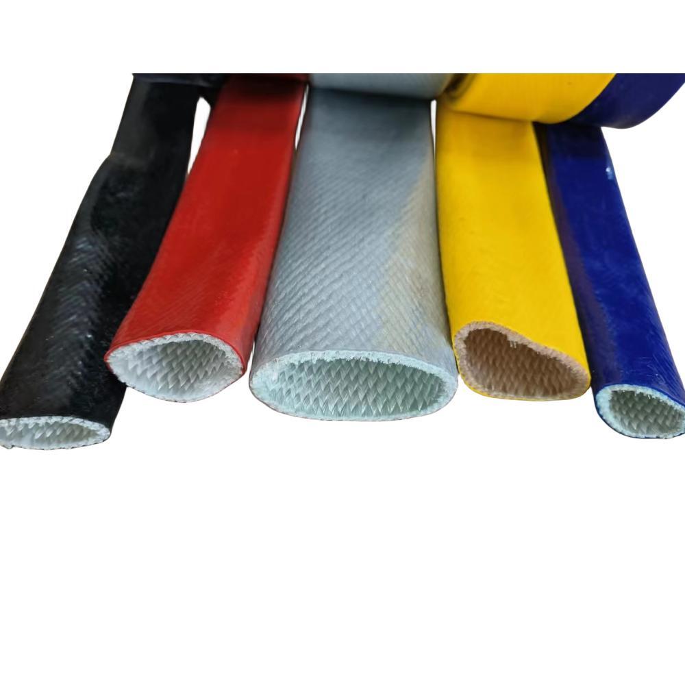 Silicone coated fire sleeve for hydraulic hose