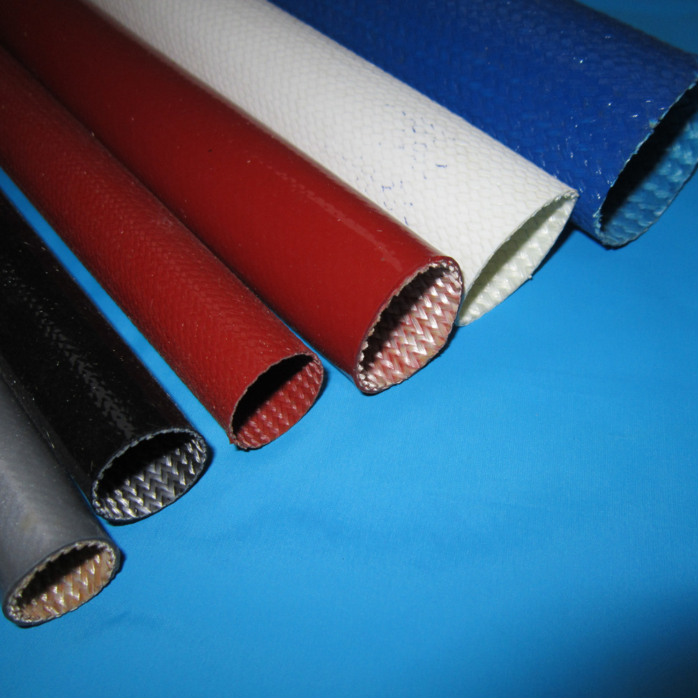 Silicone coated fiberglass sleeve